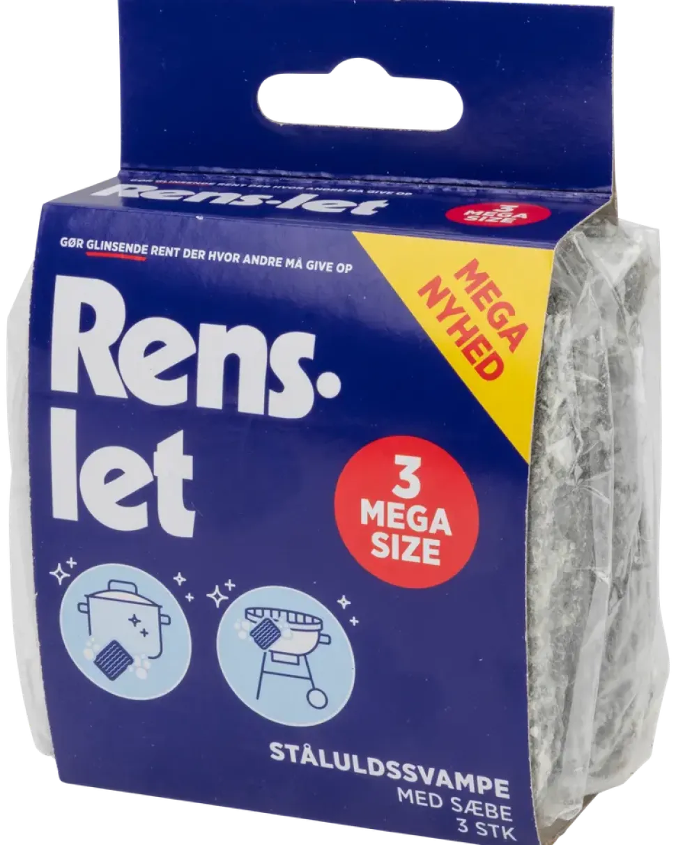 Rens-Let Stålull Mega 3-pack