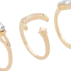 Ring måne och stjärnor 3 st - guld