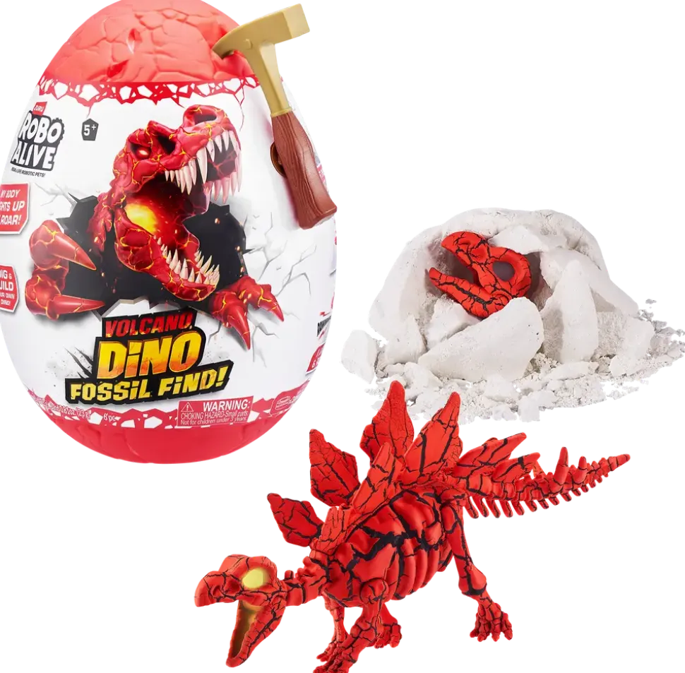 Robo Alive Volcano Dino Fossil Find - olika modeller