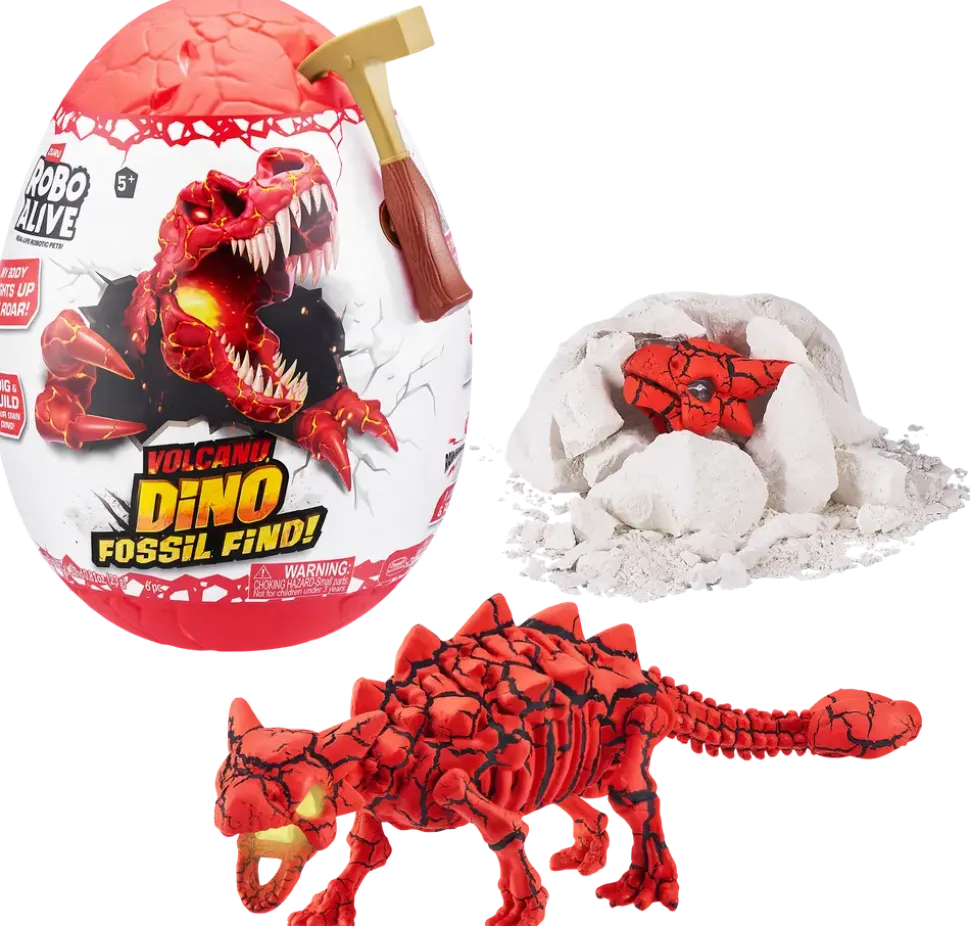 Robo Alive Volcano Dino Fossil Find - olika modeller