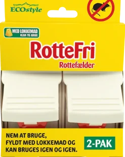 Råttfälla med bete 2-pack