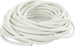 Rund kabel 2 x 0,75 mm² - vit