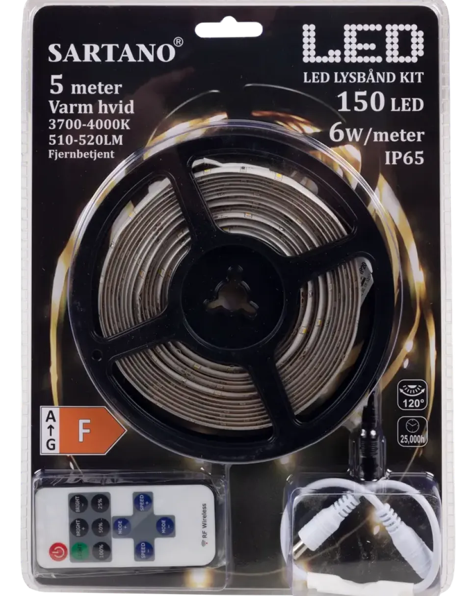 SARTANO LED STRIP VIT 5M IP65
