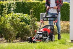 Scheppach bensindriven gräsklippare med el-start