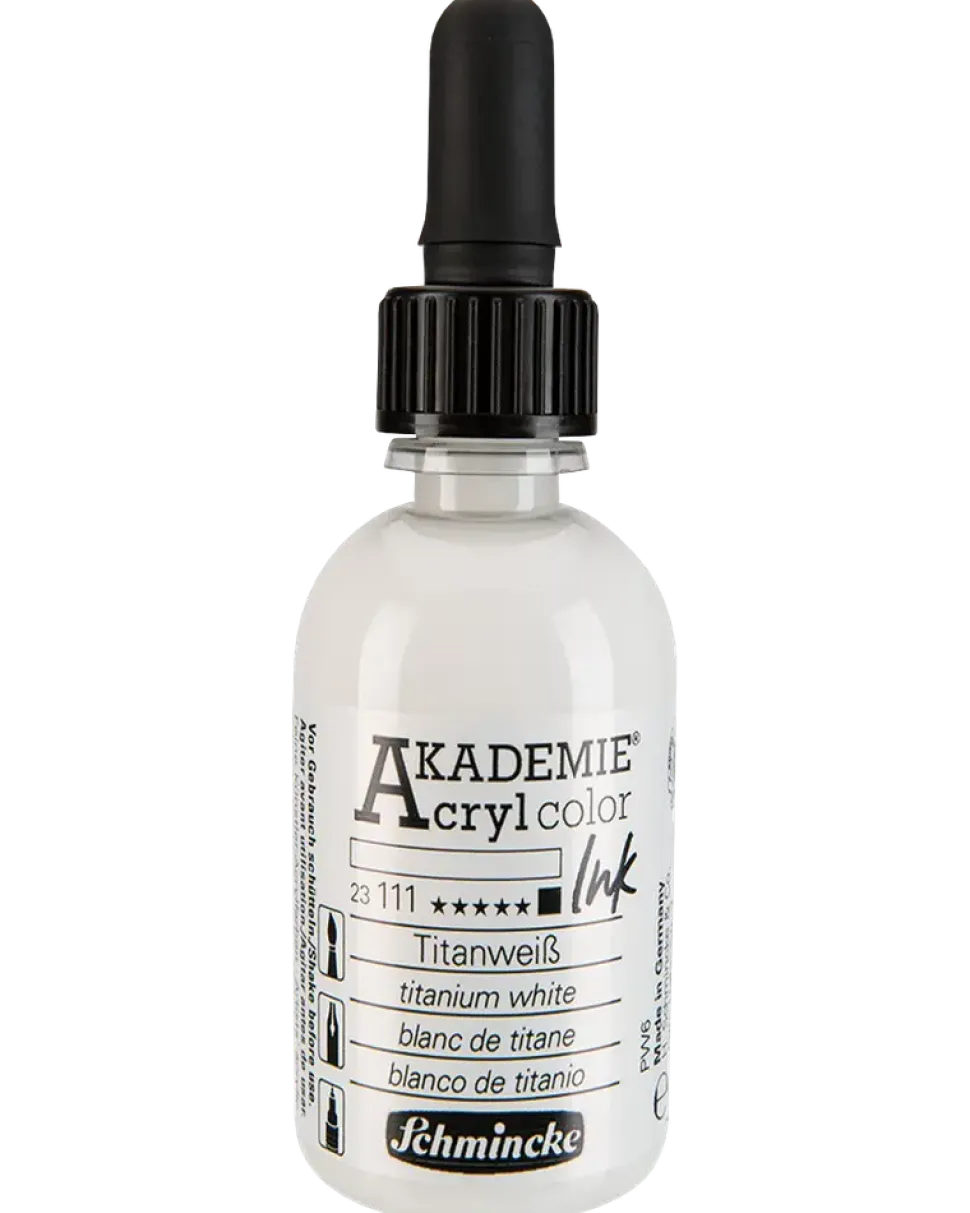 Schmincke Akryl Ink 50 ml – Titanium white