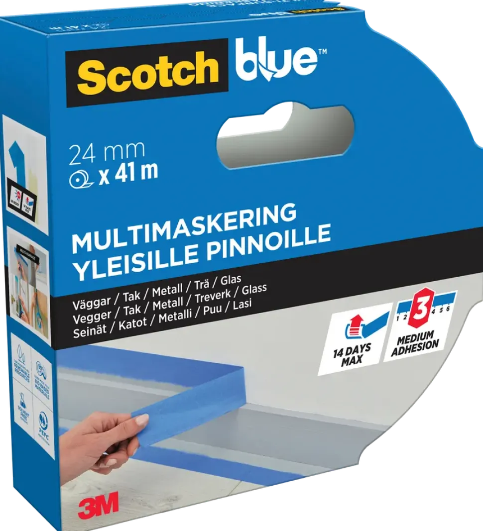 ScotchBlue™ maskeringstejp – 24 mm x 41 meter – 1 rulle