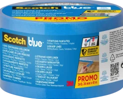 ScotchBlue™ PRO maskeringstejp 24 mm x 41 meter, 2-pack