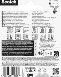 Scotch™ Ekstreme Fasteners Svart - 25 x 75 mm