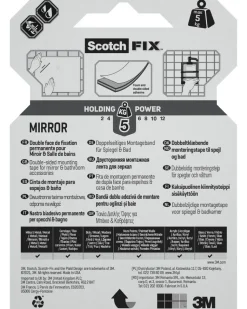 Scotch-FIX™ Dubbelhäftande tejp - spegel 19 mm x 1,5 meter