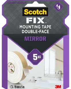 Scotch-FIX™ Dubbelhäftande tejp - spegel 19 mm x 5 meter
