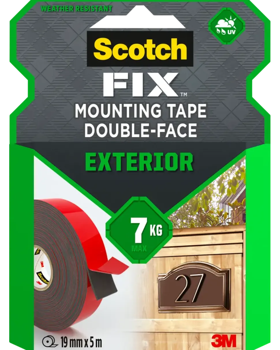 Scotch-FIX™ Dubbelhäftande tejp OUTDOOR 19 mm x 5 meter