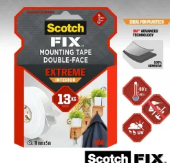 Scotch-FIX™ Dubbelshäftande tejp Extreme INDOOR 19 mm x 5 meter