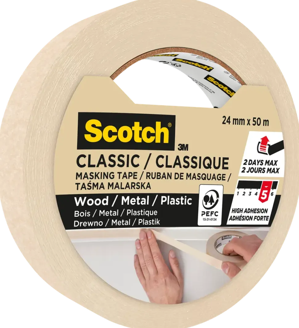 Scotch® maskeringstejp 50 meter x 24 mm