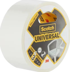 Scotch® Universal Byggtejp - Vit 48 mm x 25 meter