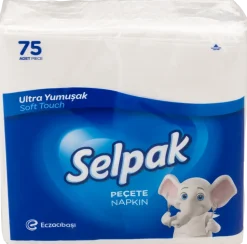 Selpack servett vit 75-pack