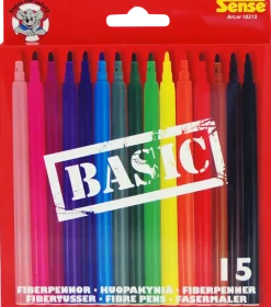Sense fiberpennor Basic 15 st