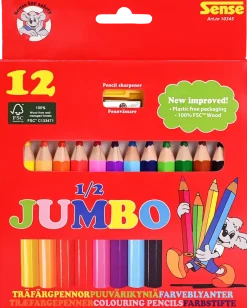 SENSE FÄRGPENNOR JUMBO 12-PACK