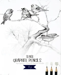 SENSE GRAFITPENNOR 15-PACK