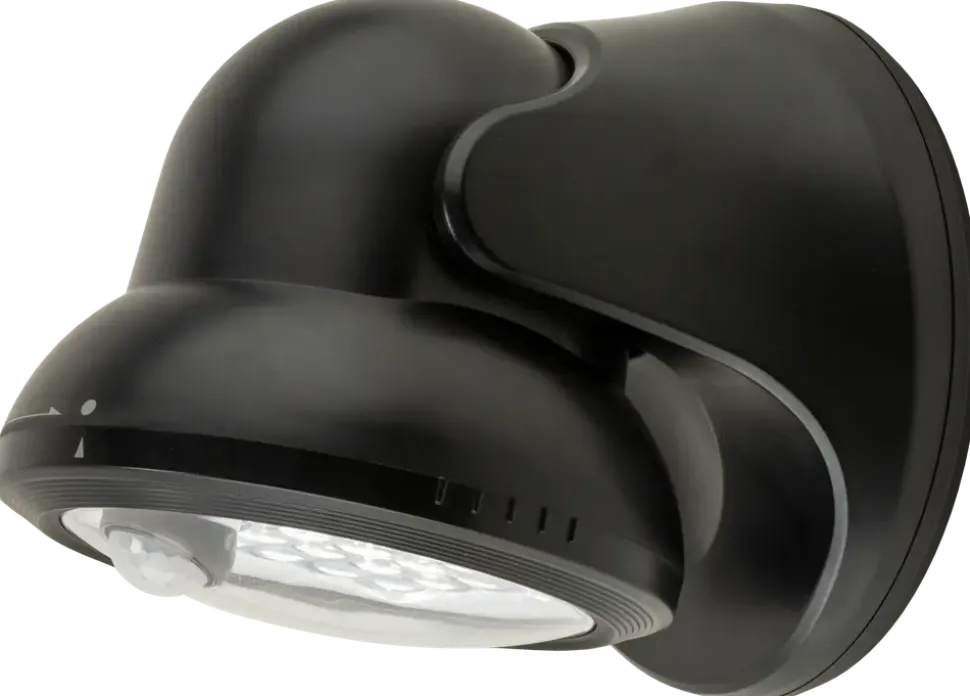 SENSORLAMPA SVART 15 CM
