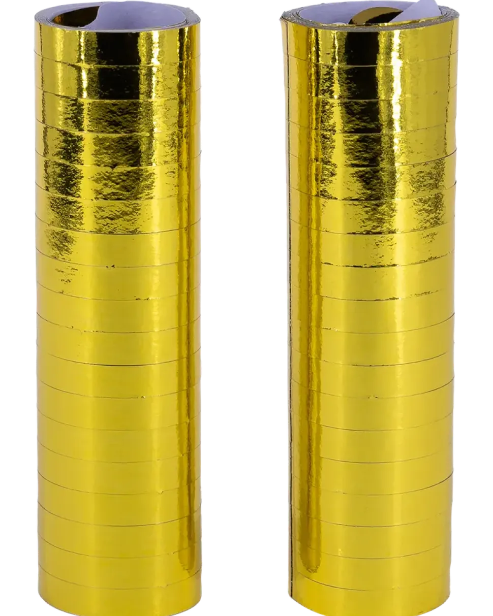 Serpentiner guld 2-pack