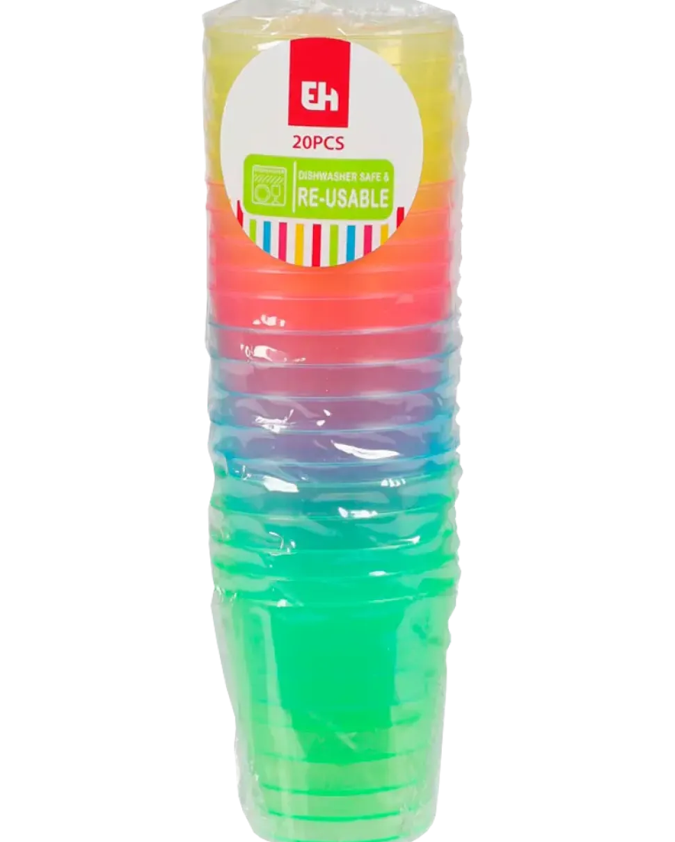 Shotglas återanvändbara 20-pack