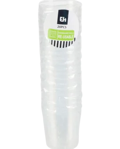 Shotsglas 3 cl återanvändbart 20-pack