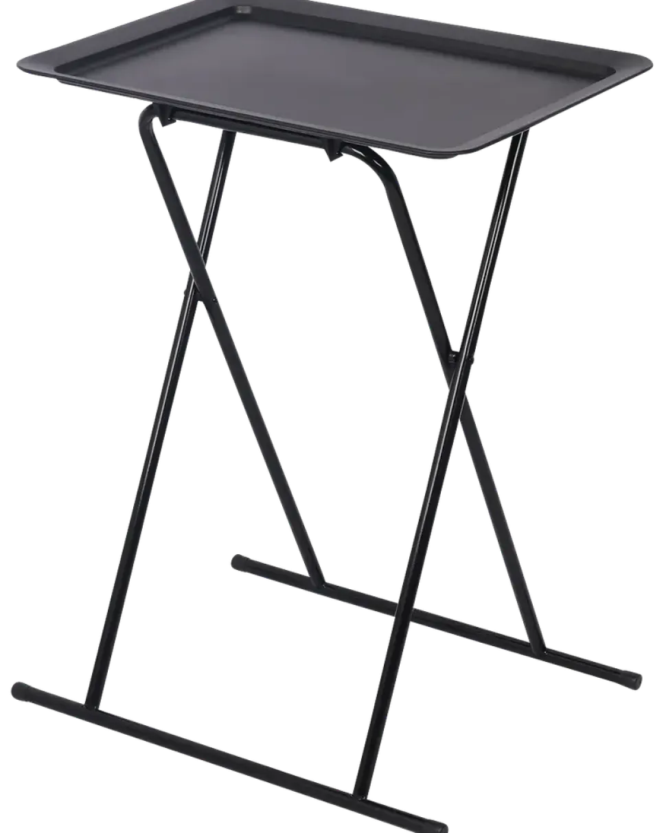 Sidobord fällbart svart