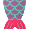 Simbräda Mermaid/Shark – 40 cm