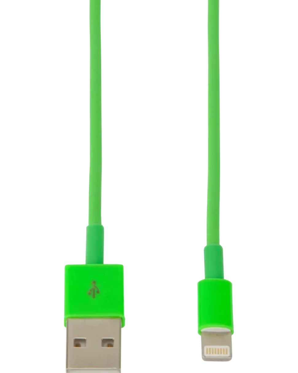 Sinox lightningkabel grön 1 m