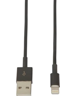 Sinox lightningkabel svart 2 m