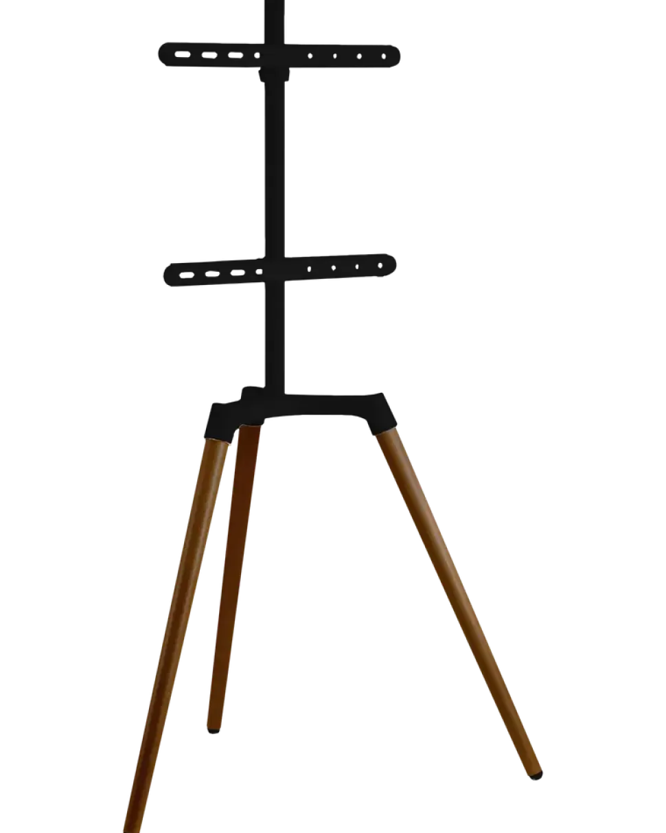 SINOX TV-stativ 50”-65” mörk trä/svart