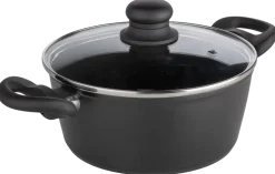 SJÖBO Gryta med lock 3,1 L - Stållook