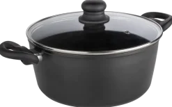 SJÖBO Gryta med lock 5,1 L - Stållook