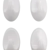 Självhäftande krokar plast 4-pack