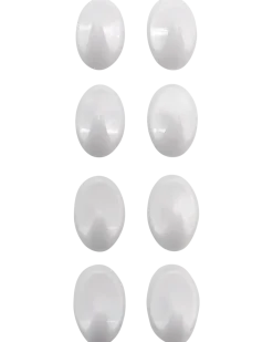 Självhäftande krokar plast 8-pack