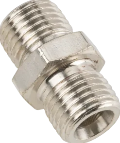 Skarv nippel med 2 utvändiga gängor 1/4"