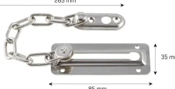 SÄKERHETSKEDJA DÖRR 265 MM