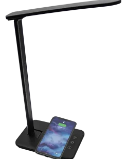 Skrivbordslampa med Qi-laddare