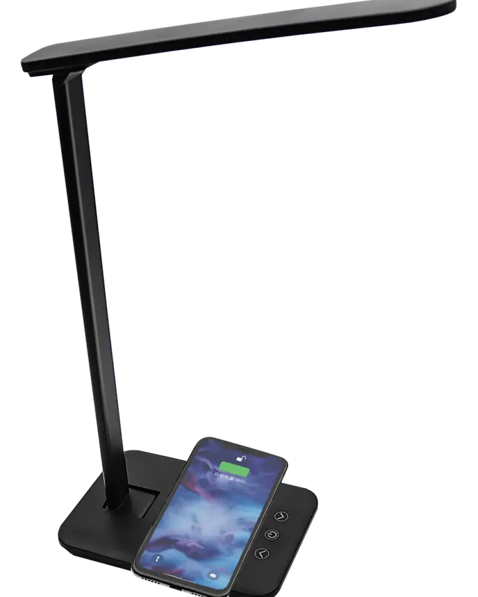 Skrivbordslampa med Qi-laddare