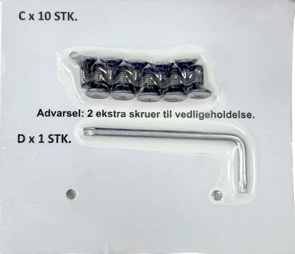 Skruvset för trädgårdsbänk 41902