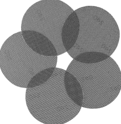 Slipnät Ø125 mm K240 5-pack