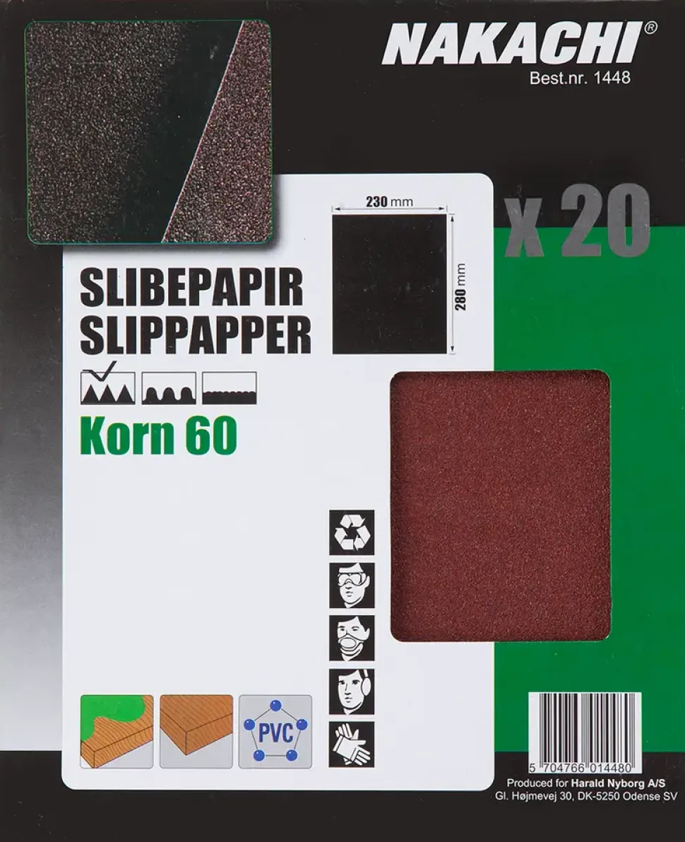 Slippapper 20 st K60 grov