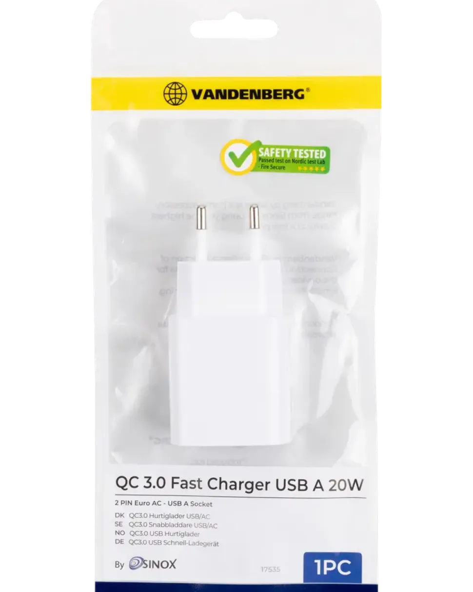 Snabbladdare usb-a 20w