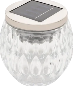 Solcellslampa glas 10 cm