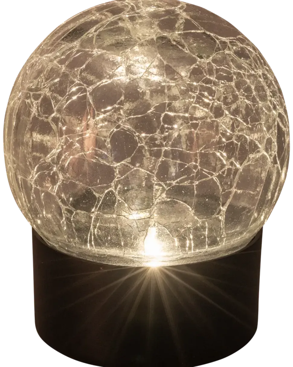 Solcellslampa glas 8 cm