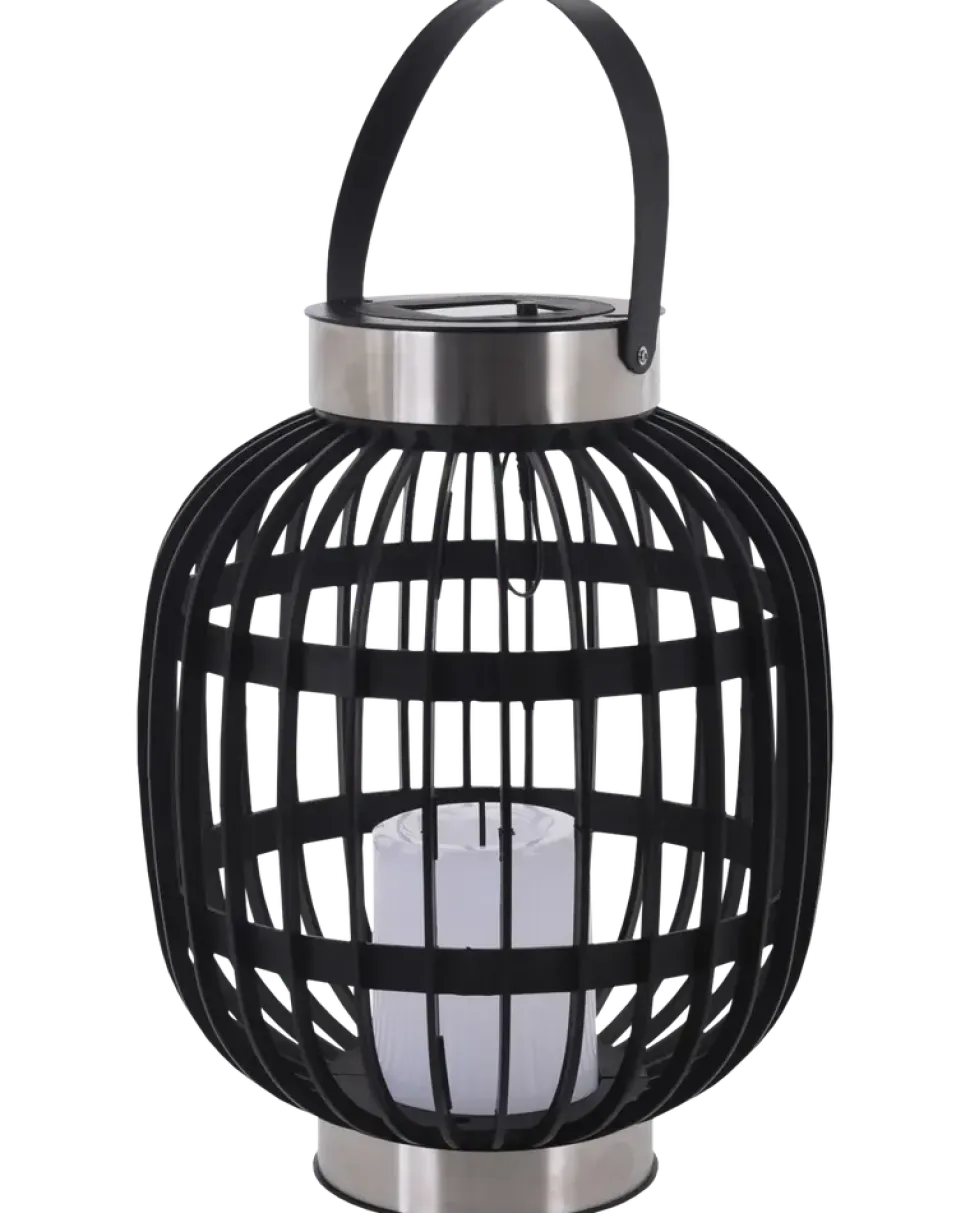 Solcellslampa oval 30 cm
