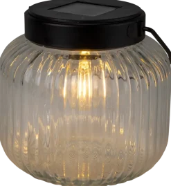 Solcellslanterna glas 13 cm