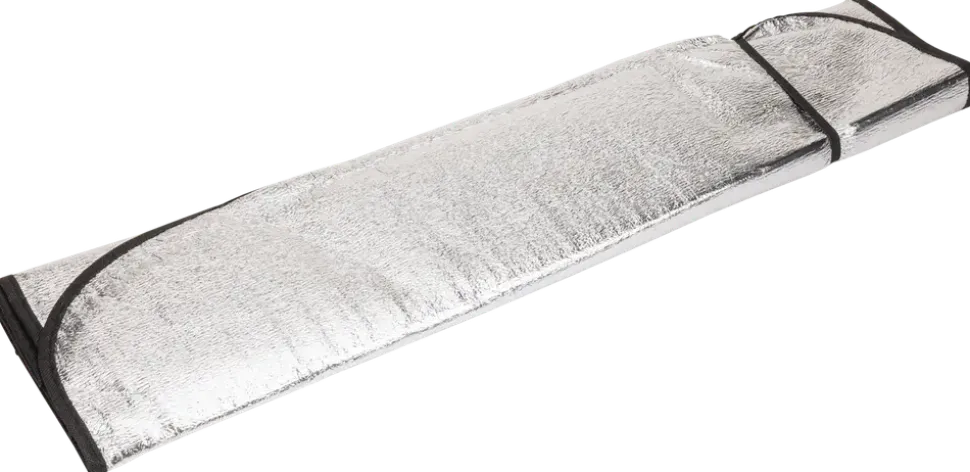 Sol- och snöskydd i aluminium för vindrutan