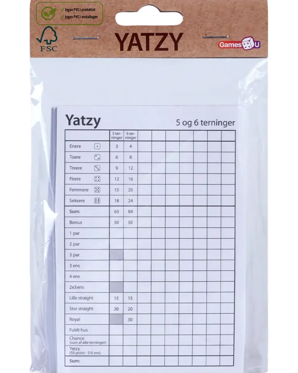 Spel - Yatzy block 3-pack
