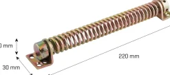 SPIRALDÖRRSTÄNGARE 220 MM